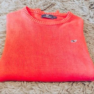 Vineyard Vines Oversized Cozy Salmon Crewneck, L